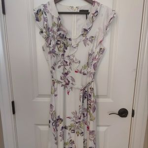 Donna Karen midi floral dress